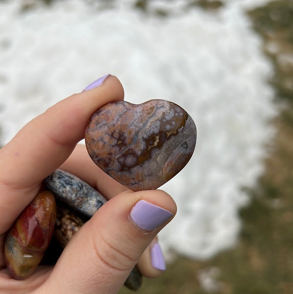 Ocean Jasper Mini Heart