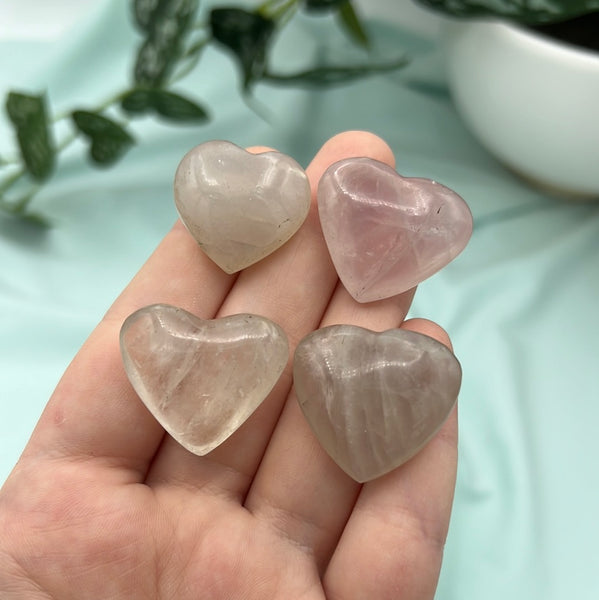 Blue Rose Quartz Mini Heart