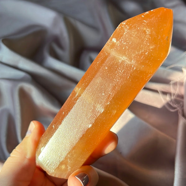 Honey Calcite Tower