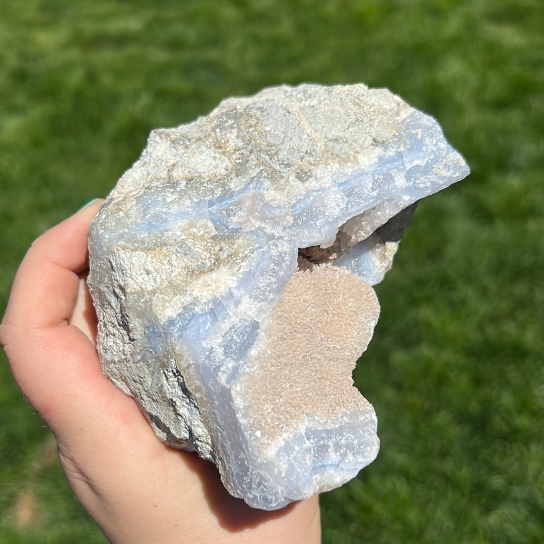 Raw Blue Lace Agate - 1