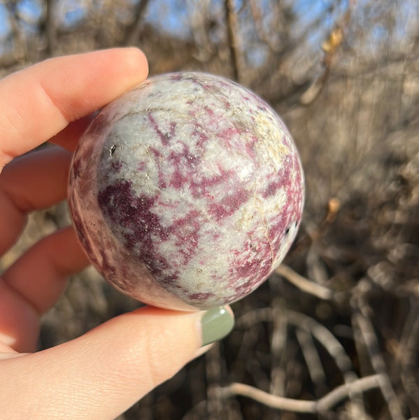 Pink Tourmaline Sphere