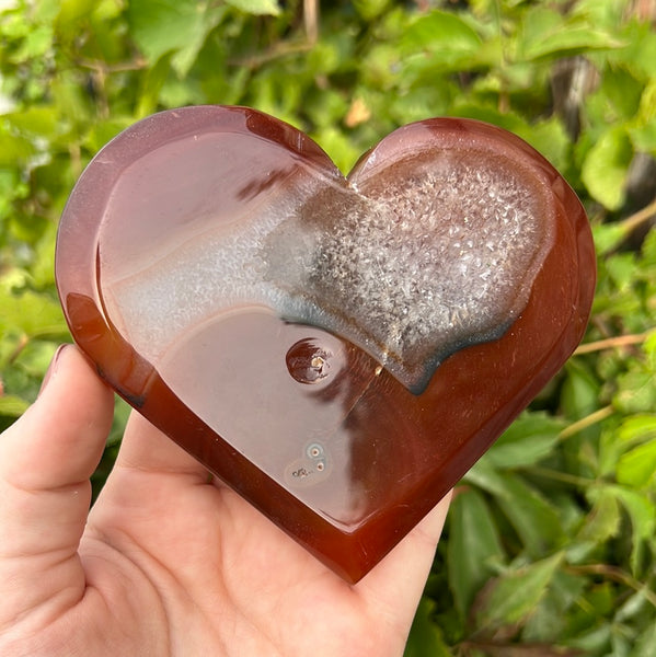 Carnelian Heart Carving