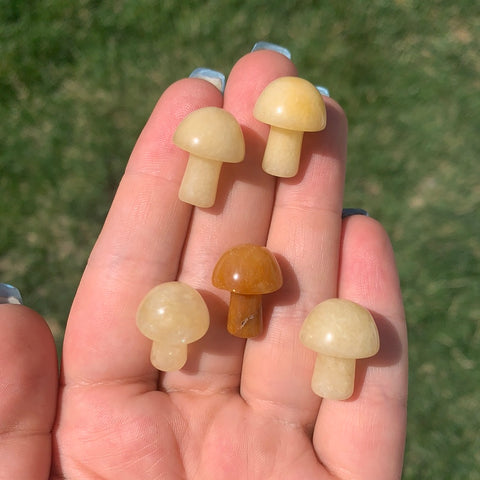 Yellow Aventurine Mushroom