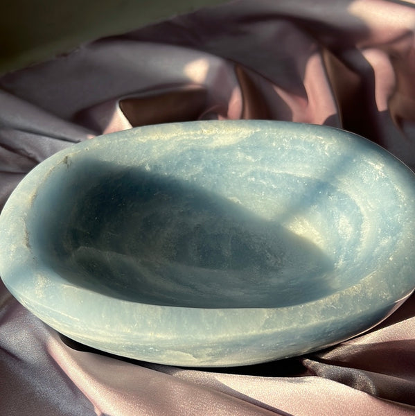 XL Blue Calcite Bowl