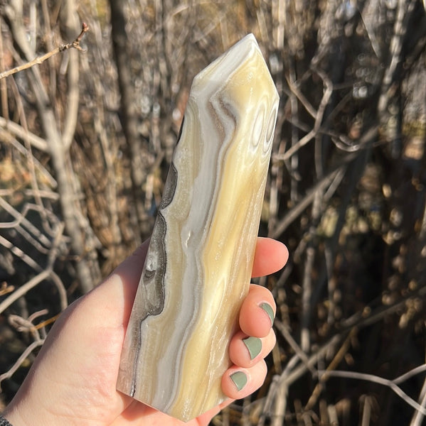 Banded Zebra Calcite Tower