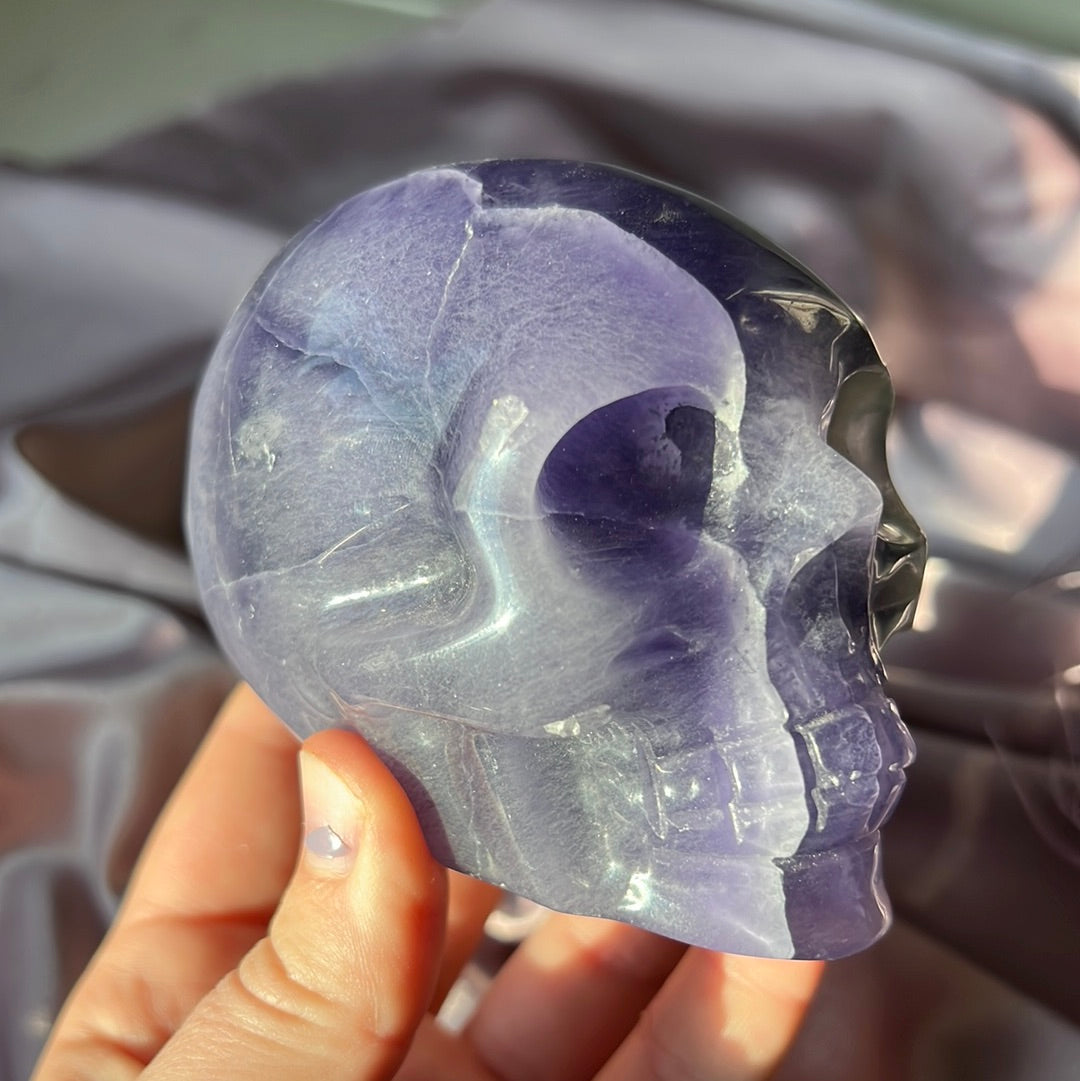 Large Fluorite Skull - C