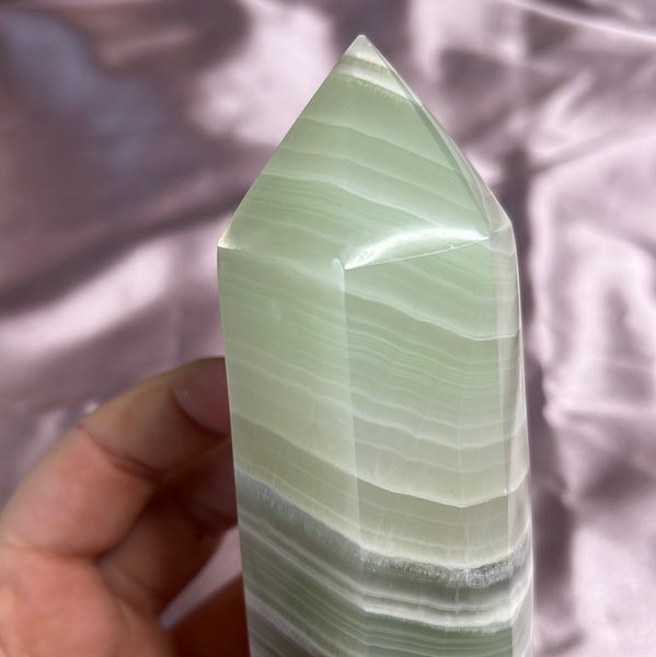 Green Calcite Tower - D