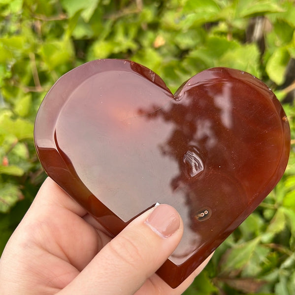 Carnelian Heart Carving