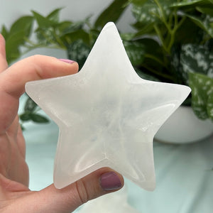 Selenite/Satin Spar Star Bowl