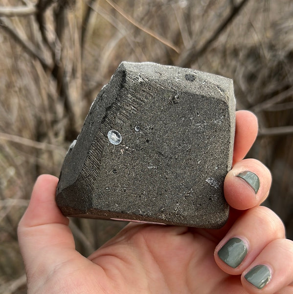 Black Chalcedony Cluster