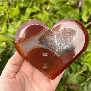 Carnelian Heart Carving