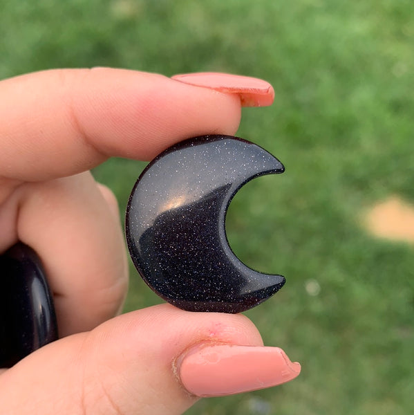 Blue Goldstone Moon