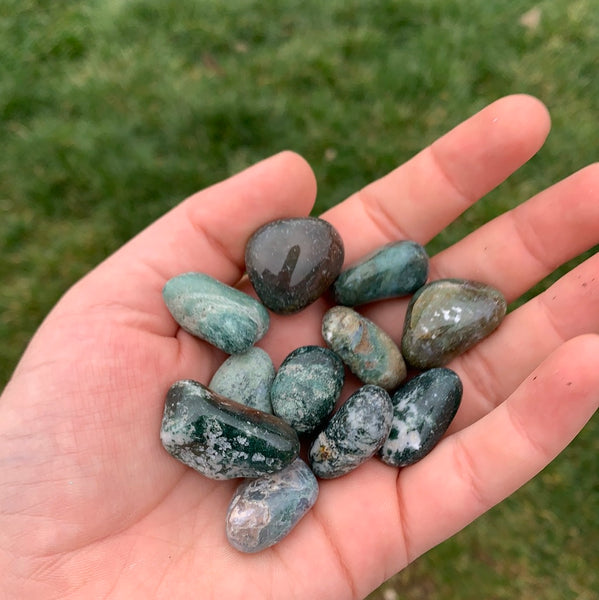 Moss Agate Tumble