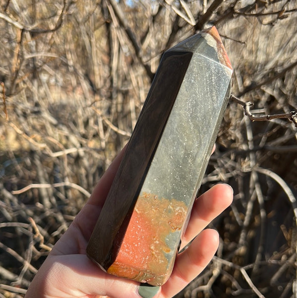 Polychrome Jasper Tower - B