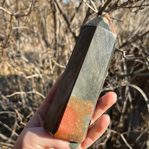 Polychrome Jasper Tower - B