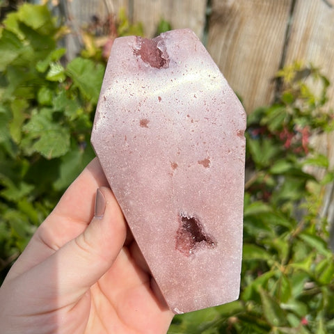 Pink Amethyst Coffin