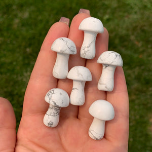 Howlite Mushroom (taller)