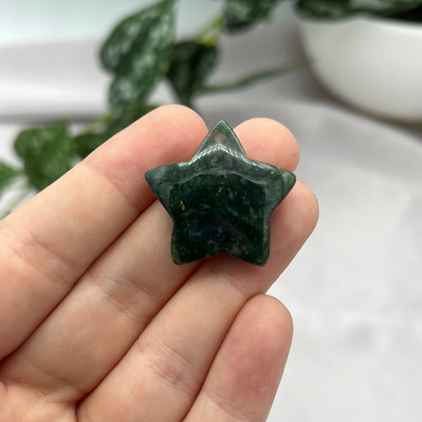 Moss Agate Star