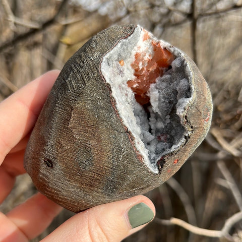 Cut Base Black Chalcedony