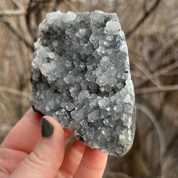 Black Chalcedony Cluster