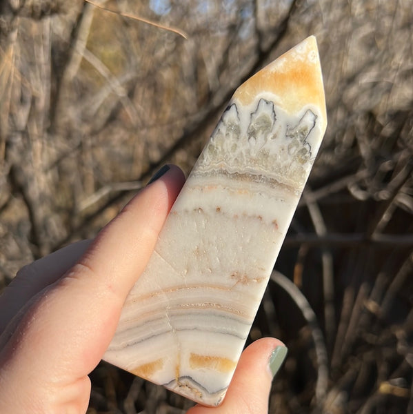 Banded Zebra Calcite Tower