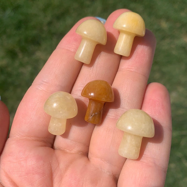 Yellow Aventurine Mushroom