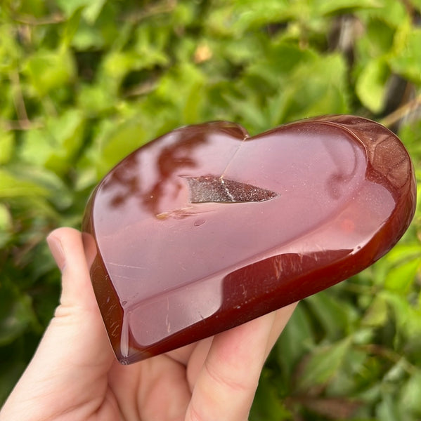 Carnelian Heart Carving