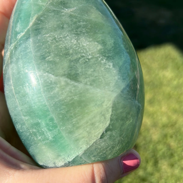 Green Fluorite Freeform - E