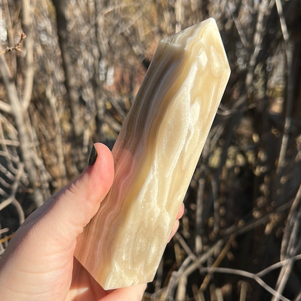 Banded Zebra Calcite Tower