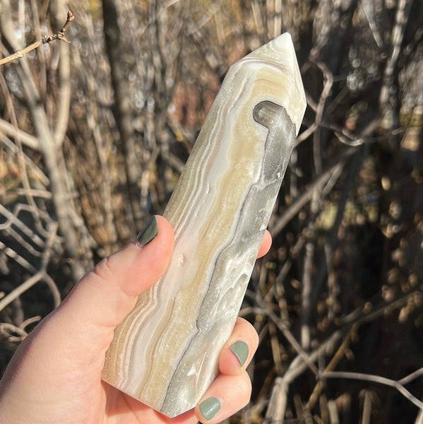 Banded Zebra Calcite Tower