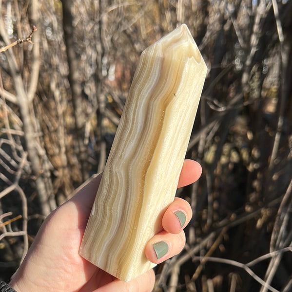 Banded Zebra Calcite Tower