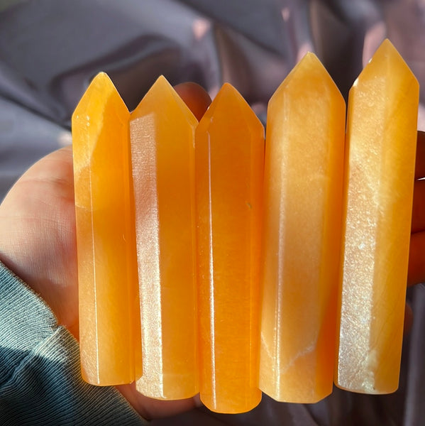 Orange Calcite Tower