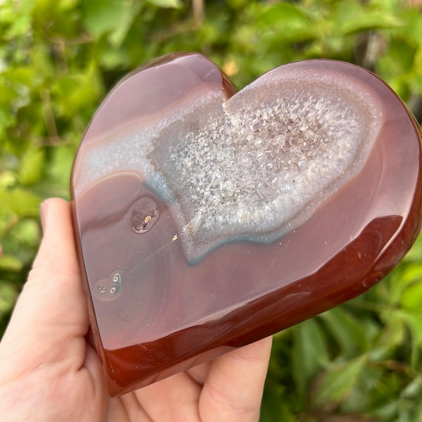 Carnelian Heart Carving