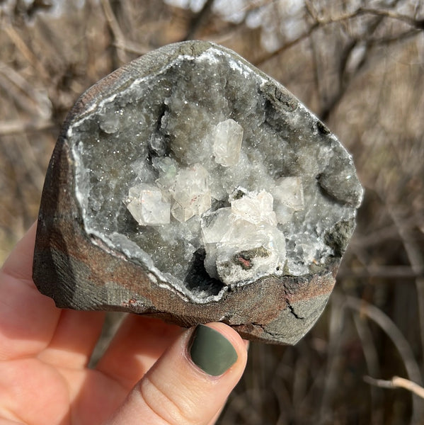 Cut Base Black Chalcedony