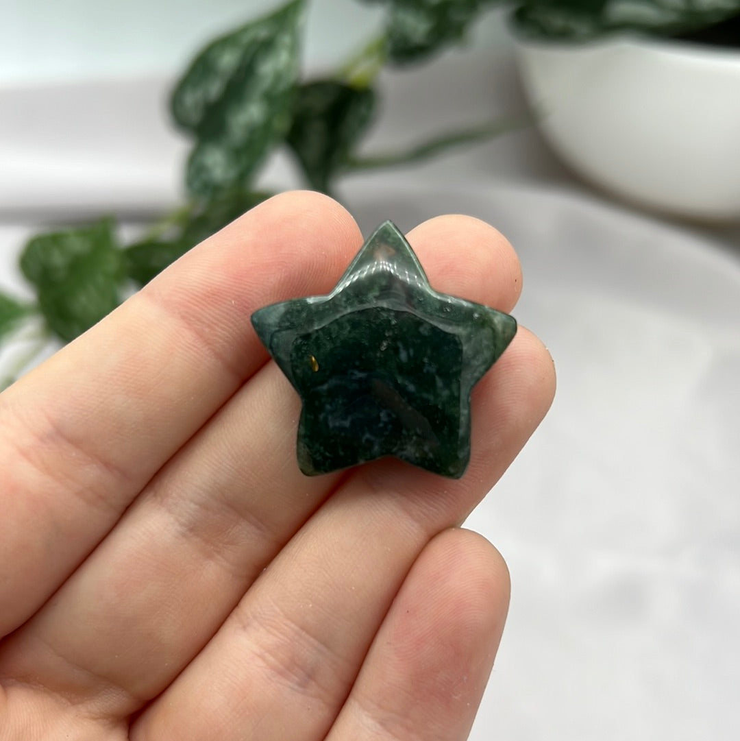 Moss Agate Star