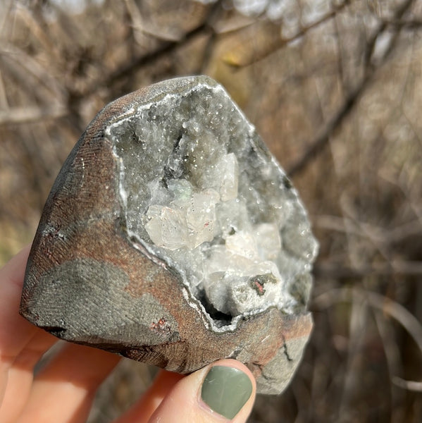 Cut Base Black Chalcedony