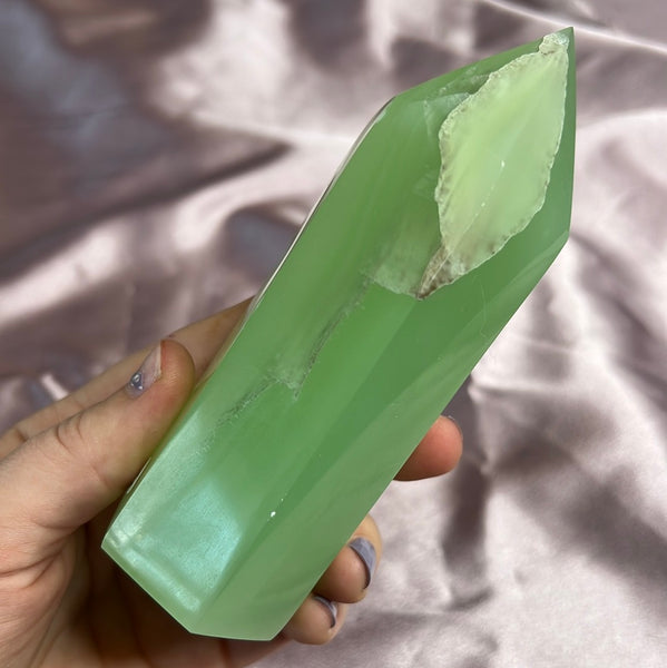 Green Calcite Tower - C