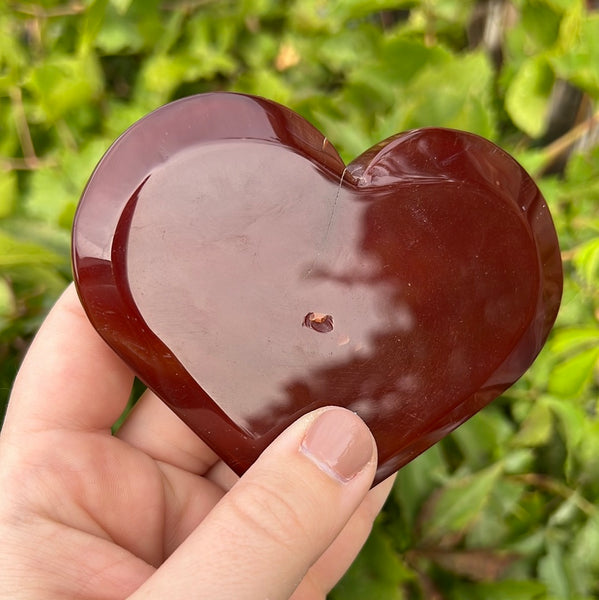 Carnelian Heart Carving