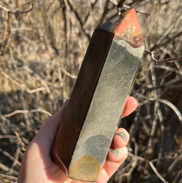 Polychrome Jasper Tower - B