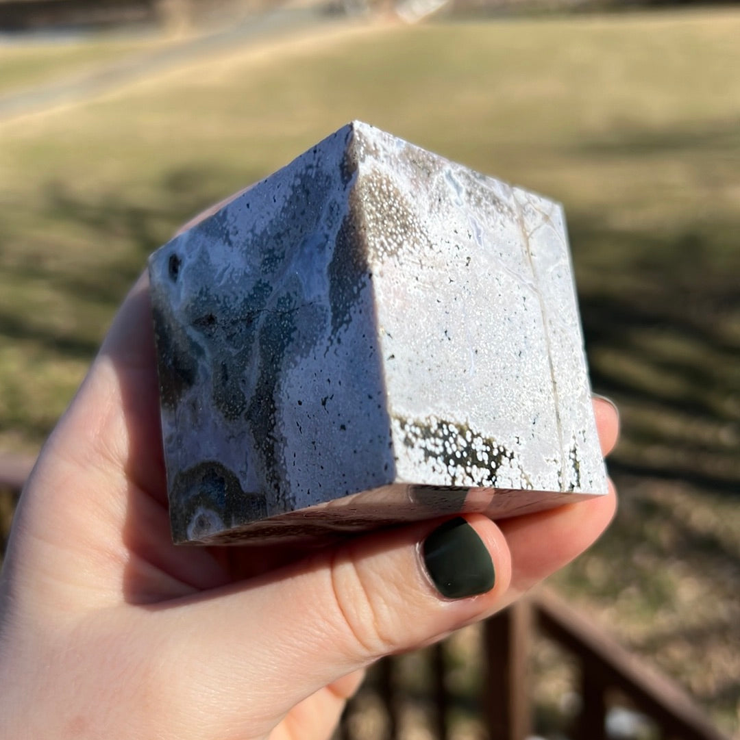 Ocean Jasper Cube - A