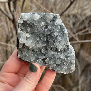 Black Chalcedony Cluster