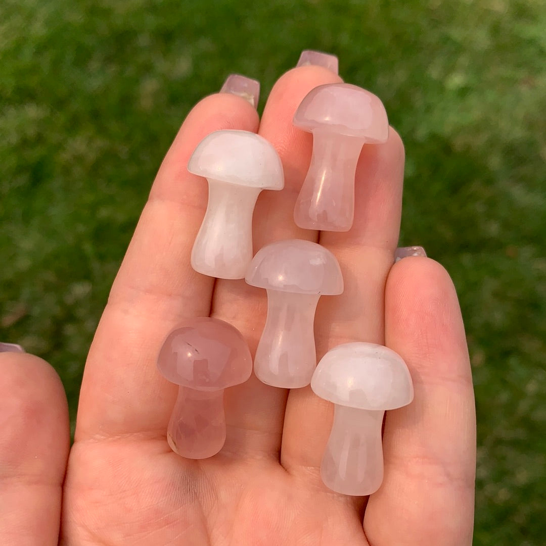 Rose Quartz Mushroom