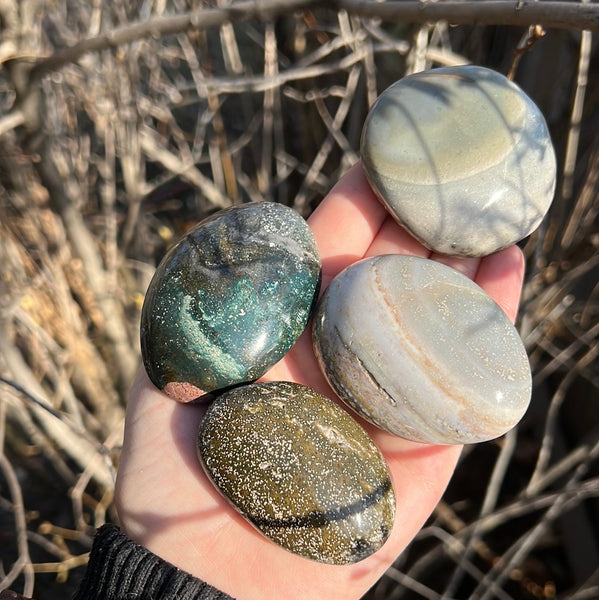 Ocean Jasper Palm Stones