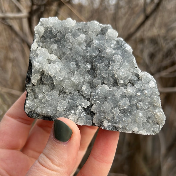 Black Chalcedony Cluster