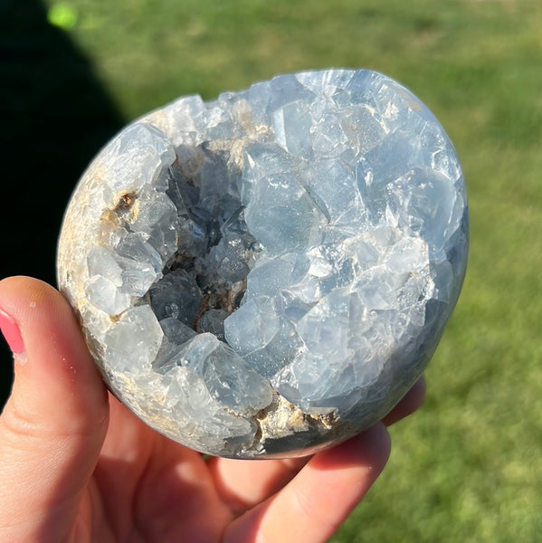 Blue Celestite Sphere