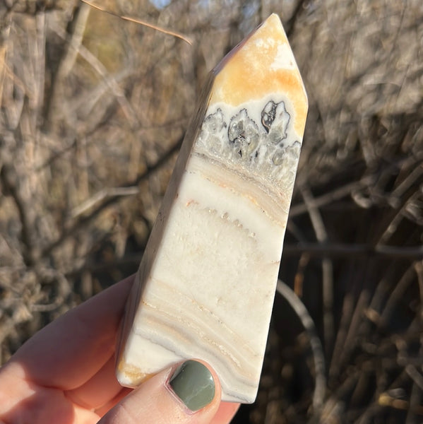 Banded Zebra Calcite Tower