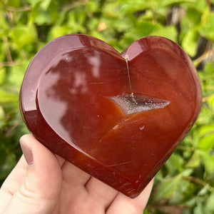 Carnelian Heart Carving