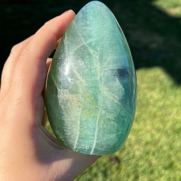 Green Fluorite Freeform - E