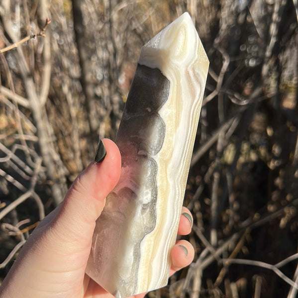 Banded Zebra Calcite Tower