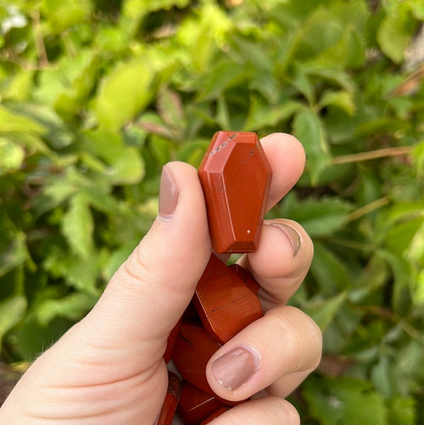 Mini Red Jasper Coffin